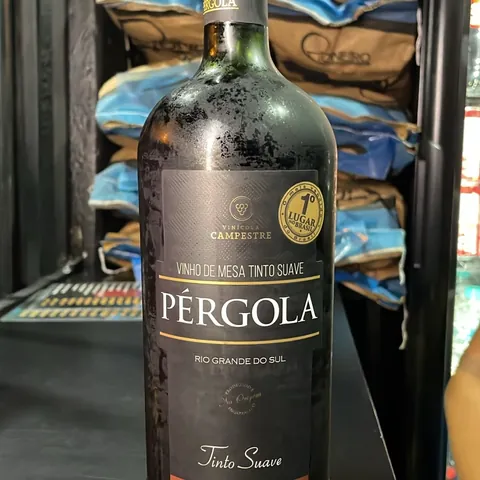 Vinho Pérgola tinto suave 1 L