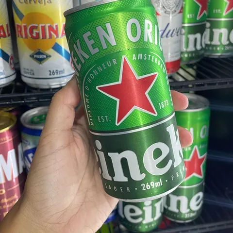 Heineken lata gelada
